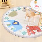 Kids Follow The Leader Machine Washable Rug