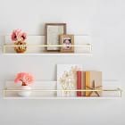 Gold Polished Shelves (24&quot;&ndash;36&quot;)