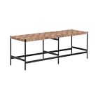 Woven Leather Bench