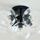Staggered Glass 5-Light Flush Mount (17&quot;)