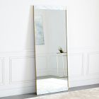 Marble & Brass Floor Mirror - 30"W x 72"H