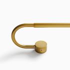 Swoop Blackout Curtain Rod - Antique Brass