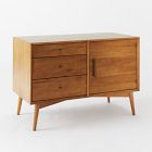 Mid-Century Console &amp; Hutch Set (40&quot;)