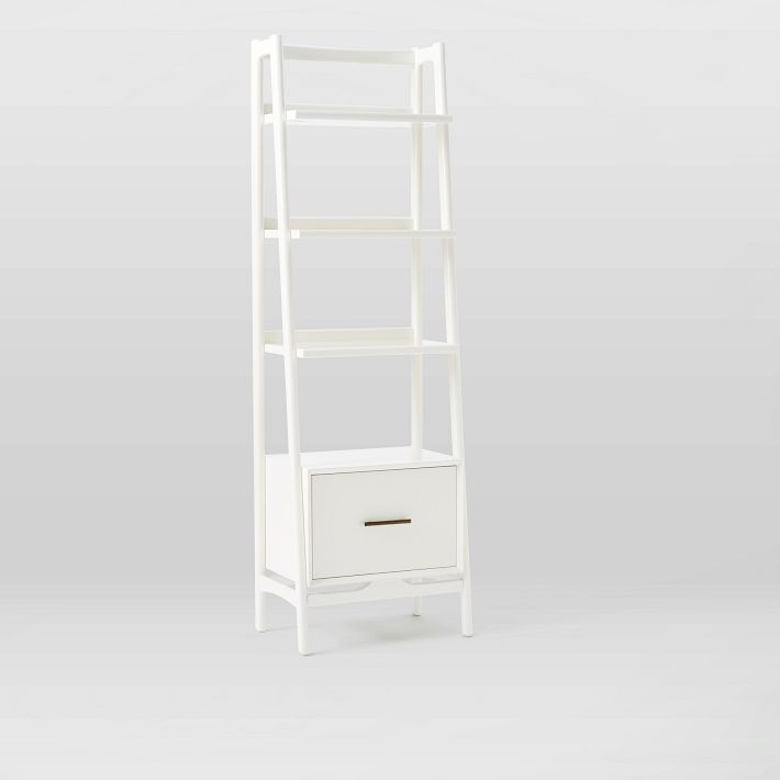 全国どこでも送料無料！ w/ Bookshelf Mid-Century Drawer Solution Storage Stylish - 絵本・児童書