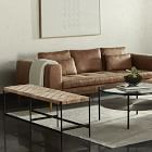 Woven Leather Bench