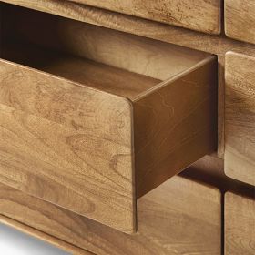 Anton Solid Wood Wide 9-Drawer Dresser (85")