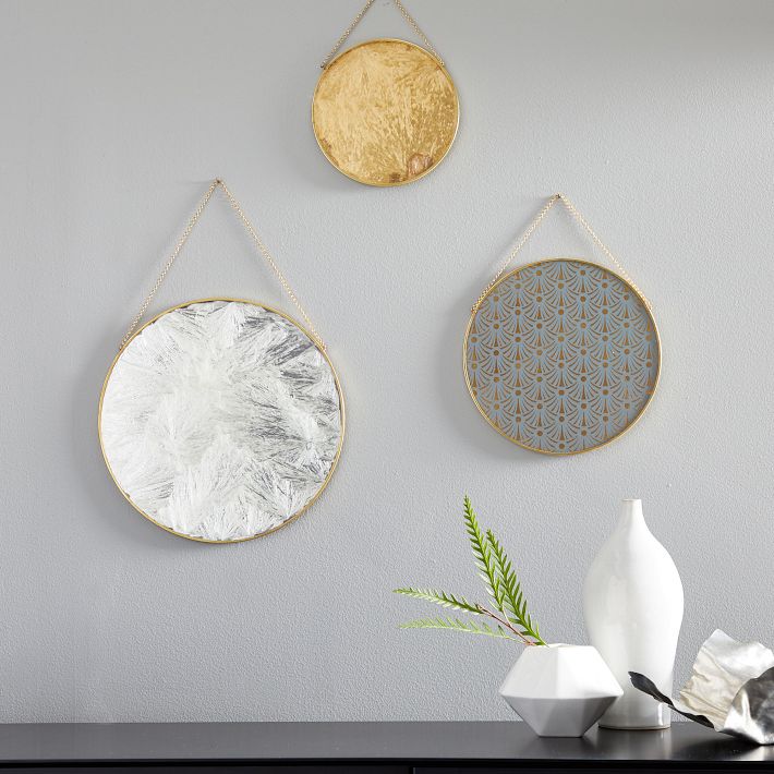 Gilded Pendant Antique Brass Dimensional Wall Art