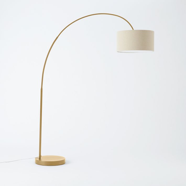 West Elm Linen Shade Floor Lamp