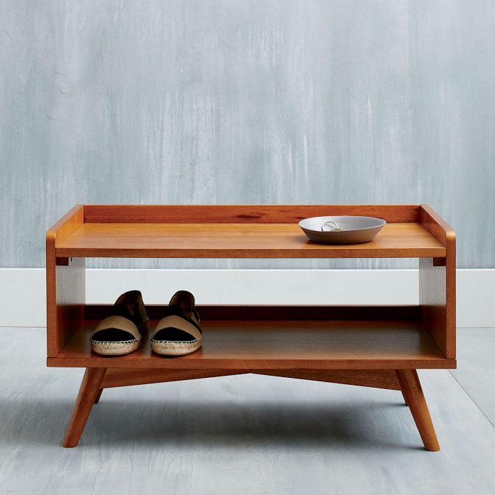 Mid-Century Shoe Rack - Acorn