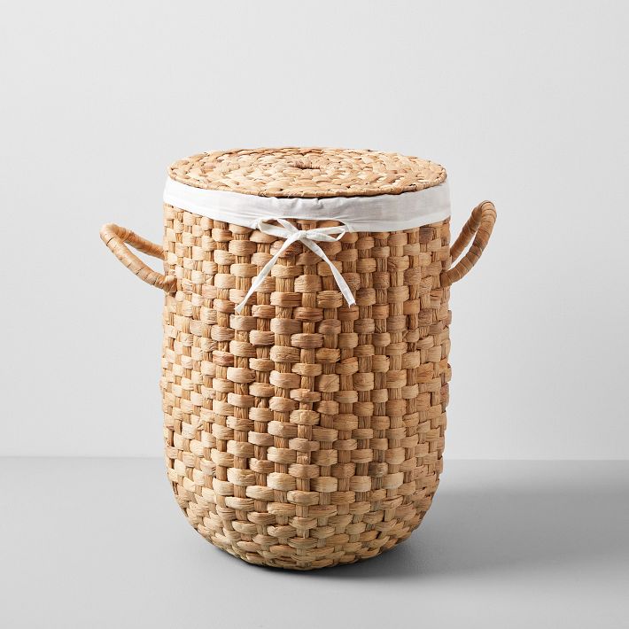 Rounded Weave Rattan Hampers