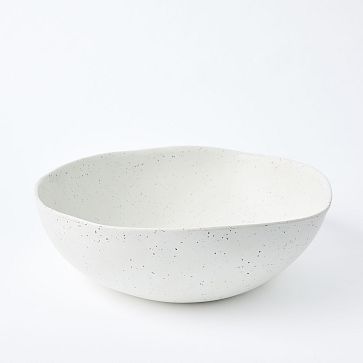 Melamine Serveware, Bowl, Organic Stone, Individual, White