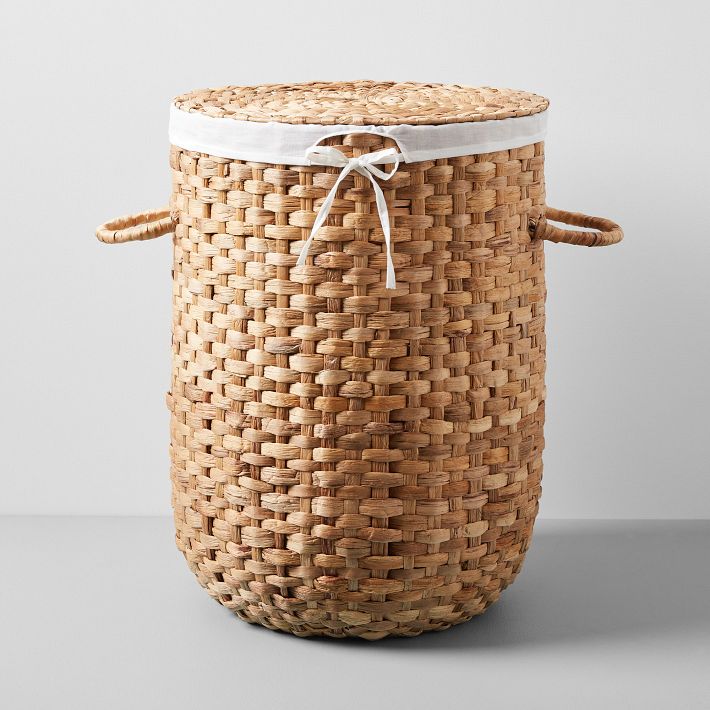 Rounded Weave Rattan Hampers
