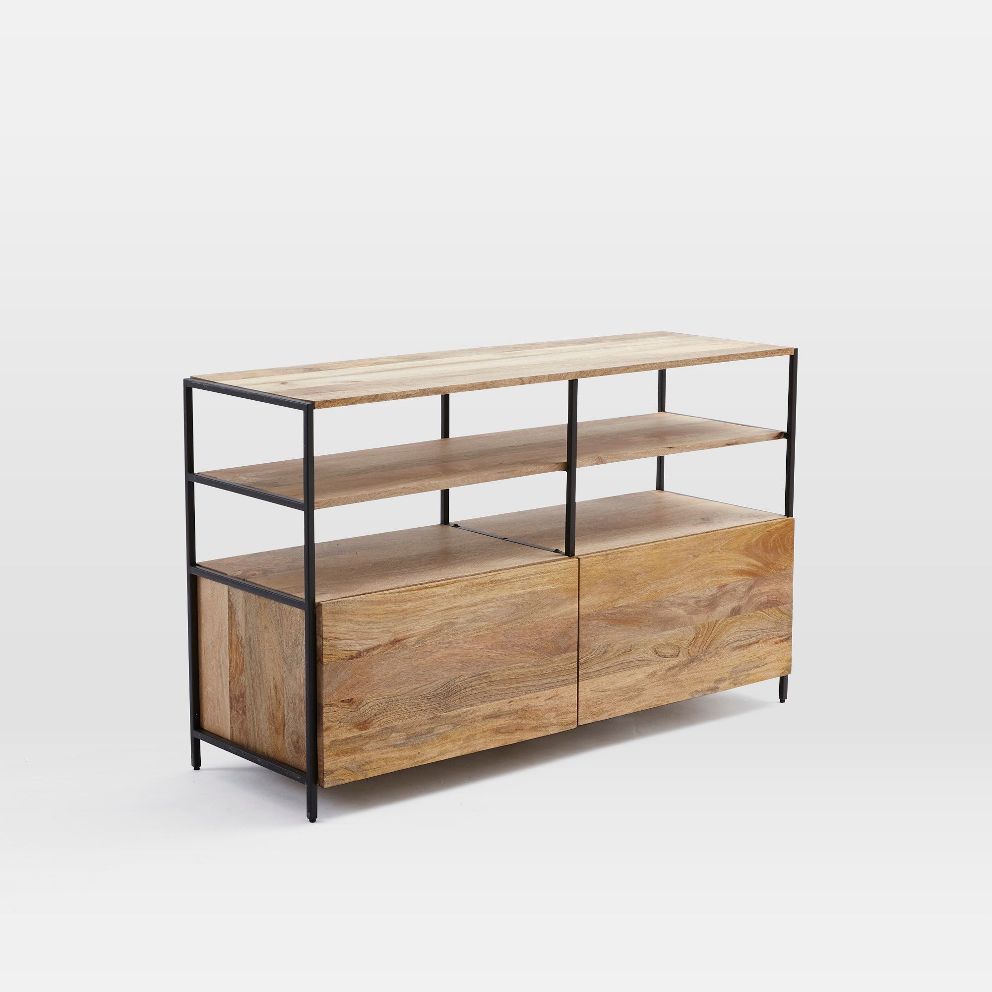 アメリカ　westelmテレビボード Modern Solid Wood & Iron Media Console | West Elm