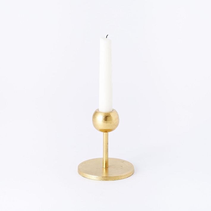 Modern Brass Metal Candleholders Small