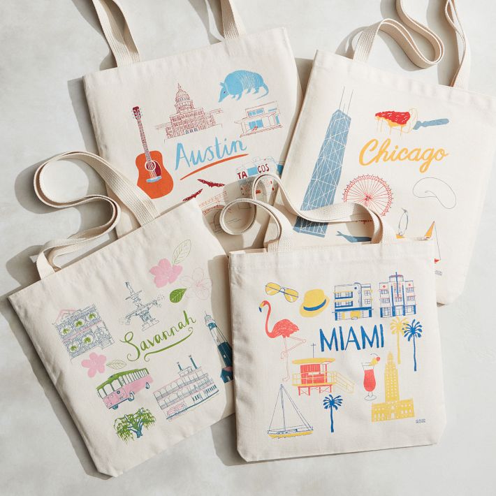 Claudia Pearson City Tote Bags