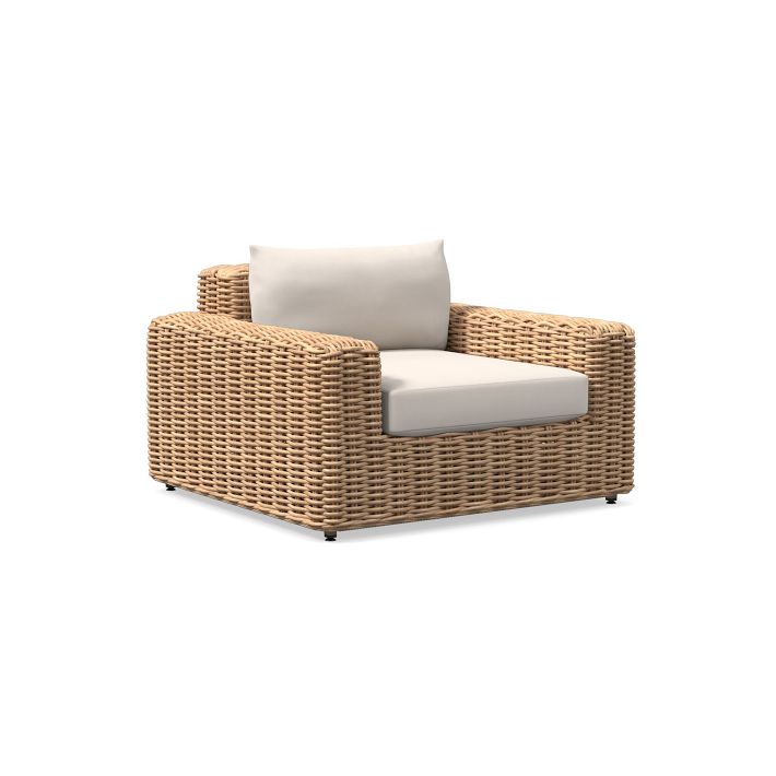 Westport Outdoor Lounge Chair Cushion Cover, Sunbrella® Canvas, Natural