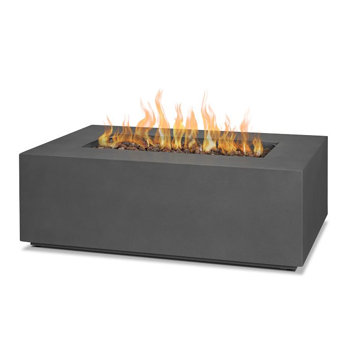 West Elm Rutland Rectangle Fire Pit Table (42")