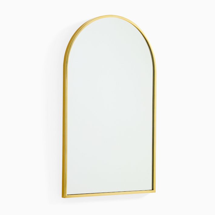 Metal Frame Arched Wall Mirror