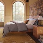 Pierce &amp; Ward Cotton Linen Stripe Duvet Cover &amp; Shams