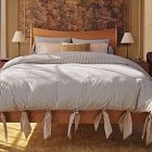 Pierce &amp; Ward Cotton Linen Stripe Duvet Cover &amp; Shams