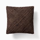 Heathered Basketweave Wool Pillow Cover