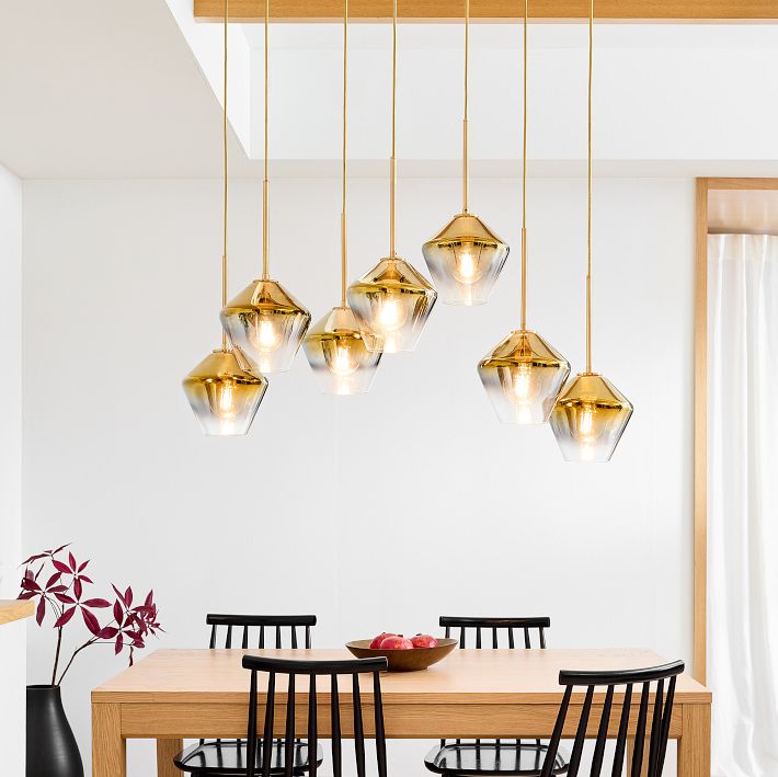 Sculptural 7-Light Chandelier - Build Your Own