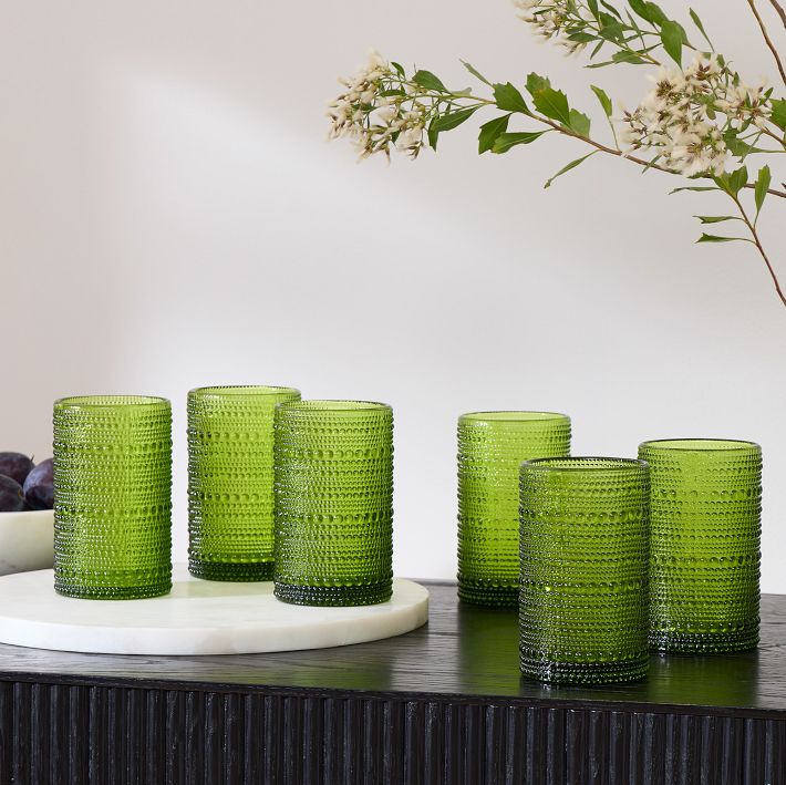 Jupiter Beaded Tall Drinking Glasses (Set of 6)