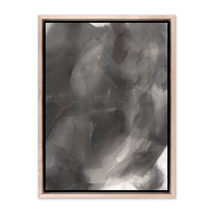 Mystic Land 2 Black Framed Wall Art by Shatha Al Dafai