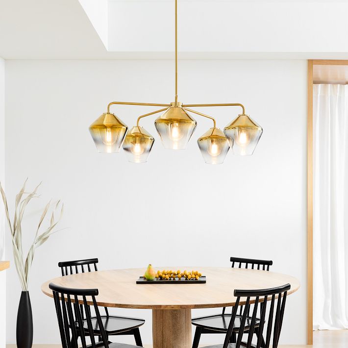 Sculptural 5-Light Geo Chandelier