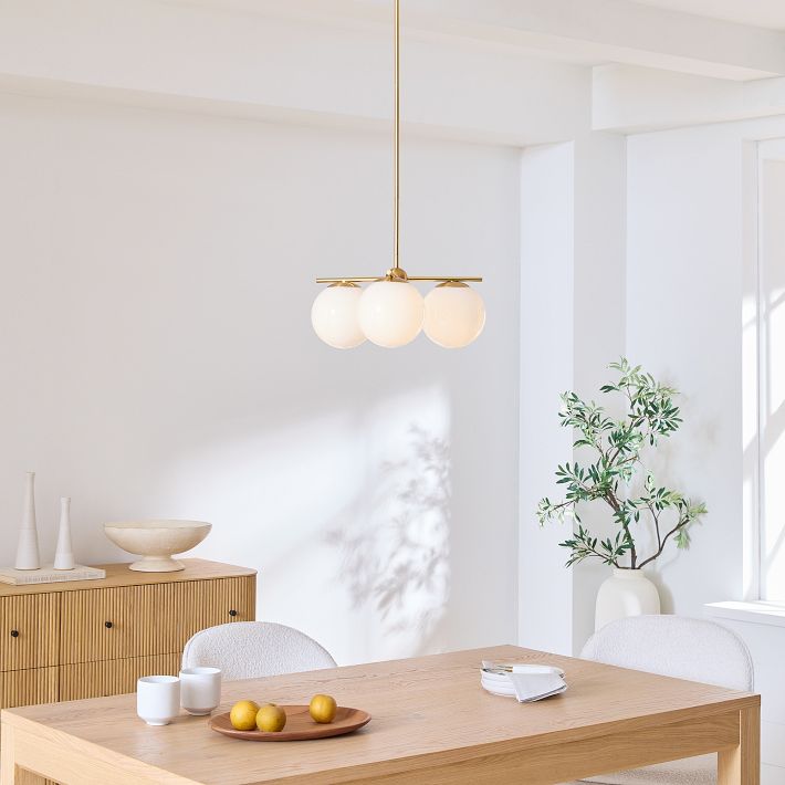 Table Lamp Milk Glass and Wood (TRE) Table Lamp Milk Glass and Wood (TRE)