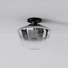 Sculptural Geo Flush Mount - Metallic Ombre