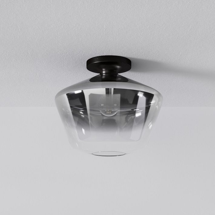 Sculptural Geo Flush Mount - Metallic Ombre