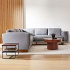 Anton 3-Piece L-Shaped Sectional (104&quot;) - Wood Legs
