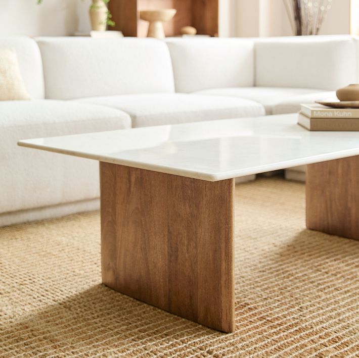 ノットアンティークス　MARBLE COFFEE TABLE Amazon.com: JASIWAY Luxury Sintered Stone Square Coffee