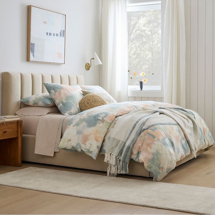 Floral Percale Ikat Shams
