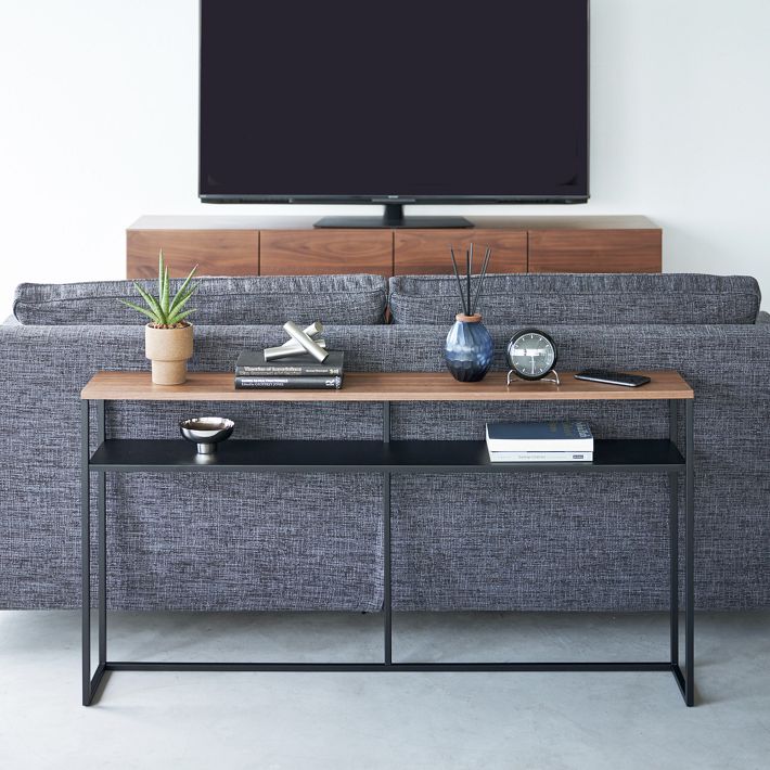 Yamazaki Sofa Back Console Table w/ Shelf (50
