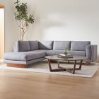 Anton 2-Piece Bumper Chaise Sectional (104&quot;) - Wood Legs