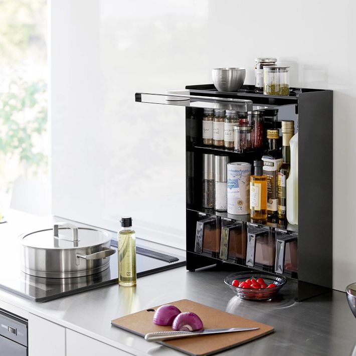 Kitchen Storage Yamazaki Magnetic Spice Rack Magnetic Storage