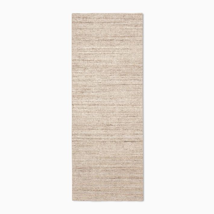 Open Box: Shale Striations Performance Rug, 2.5' x 9' - Warm Neutral