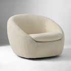 Cozy Swivel, Cozy Shearling, Ivory, Concealed Supports