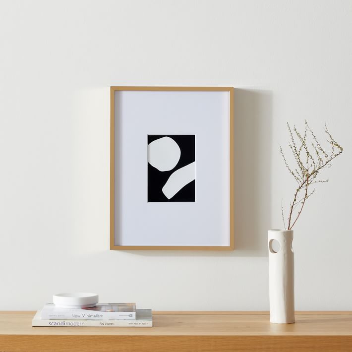 Multi-Mat Metal Gallery Frame 12x16 - Polished Brass