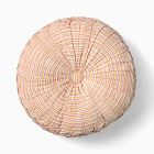 Pleated Stripe Round Pillow
