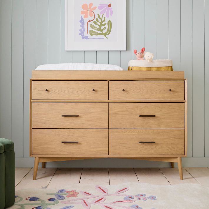 westelm チェスト　洋服タンス westelm チェスト 洋服タンス Mid-Century 6-Drawer Changing Table (56