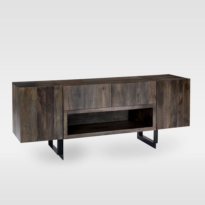 アメリカ　westelmテレビボード Modern Solid Wood & Iron Media Console | West Elm