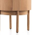 Wood Drum Side Table (22&quot;)