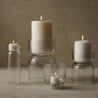 Foundations Clear Glass Candleholders