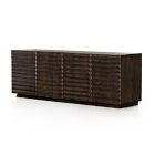 Ridged Doors Media Console (78&quot;)
