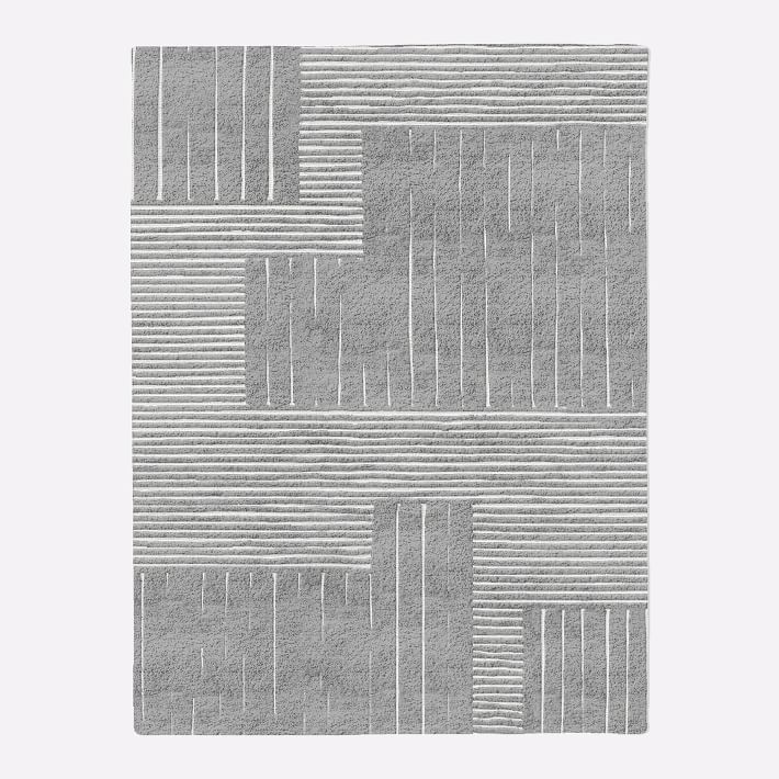 west elm 大判ラグ Kids Washable Zig Zag Rug | West Elm