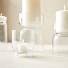 Foundations Clear Glass Candleholders