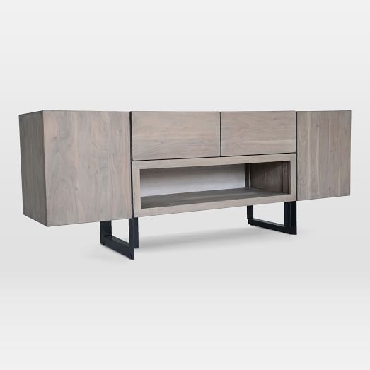 アメリカ　westelmテレビボード Modern Solid Wood & Iron Media Console | West Elm